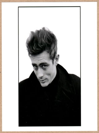 Item #11177 ESTATE STAMPED - DENNIS STOCK - JAMES DEAN, NEW YORK CITY, 1955 - LTD 6" x 6" MAGNUM...