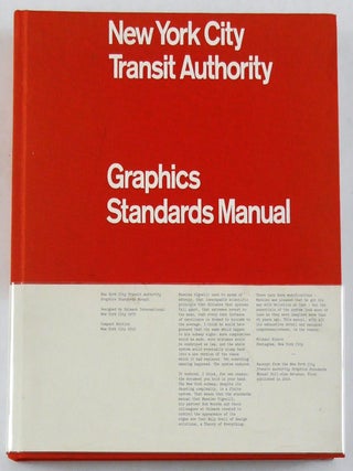 Item #11275 New York City Transit Authority Graphics Standards ManuaL [2014 FACSIMILE REPRINT...