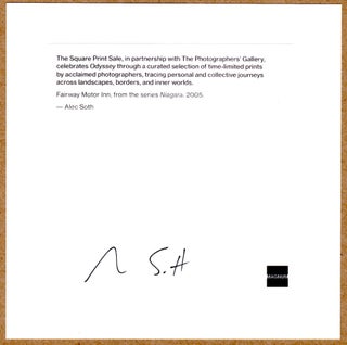 SIGNED - ALEC SOTH - Fairway Motor Inn, 2005, Niagara Series - 6" x 6" MAGNUM PRINT