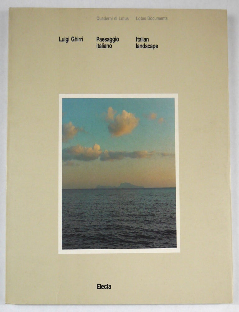 Item #11360 Paesaggio italiano [1989 ELECTA/GINGKO 1ST EDITION]. Luigi Ghirri.