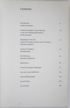 Leonora Carrington, Paintings, drawings and sculptures 1940-1990