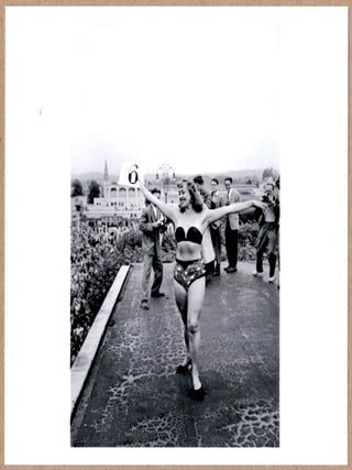 Item #1774 SIGNED - ERICH LESSING - POLISH BEAUTY QUEEN 1956 6" x 6" MAGNUM ARCHIVAL PRINT. Erich...