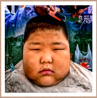 Item #1952 SIGNED - MICHAEL CHRISTOPHER BROWN HAIRCUT, DALIAN, CHINA LTD 6" x 6" MAGNUM ARCHIVAL...