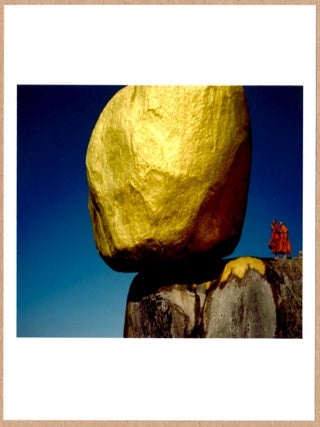 Item #1959 SIGNED HIROJI KUBOTA BURMA BUDDHIST GOLDEN HOLY ROCK LTD 6" x 6" MAGNUM ARCHIVAL...
