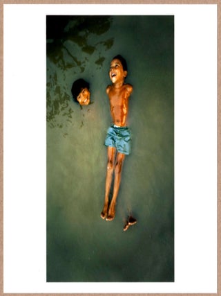 Item #2364 SIGNED - BRUNO BARBEY - BOYS FLOATING IN THE AMAZON RIVER, BRAZIL - LTD 6" x 6" MAGNUM...