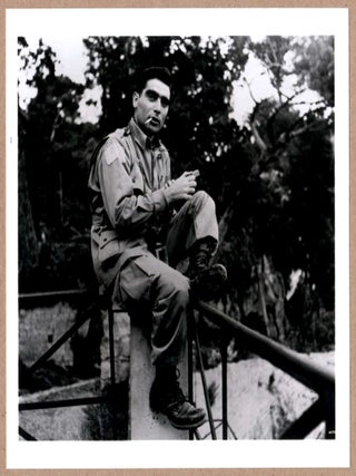 Item #2367 ESTATE STAMPED GEORGE RODGER - PORTRAIT OF ROBERT CAPA LTD 6" x 6" MAGNUM PRINT....