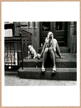 Item #3381 SIGNED ELLIOTT ERWITT DOGS STOOP NEW YORK 2000 LTD 6" x 6" MAGNUM ARCHIVAL PRINT....
