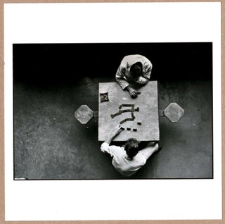 Item #3424 SIGNED - DANNY LYON - DOMINOES PLAYERS, 1968 FROM THE SERIES CONVERSATIONS WITH THE...
