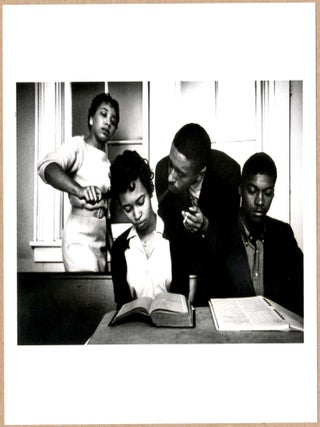 Item #3486 ESTATE STAMPED - EVE ARNOLD - PEACEFUL ACTIVIST TRAINING 1960 6"x 6" MAGNUM PRINT. Eve...