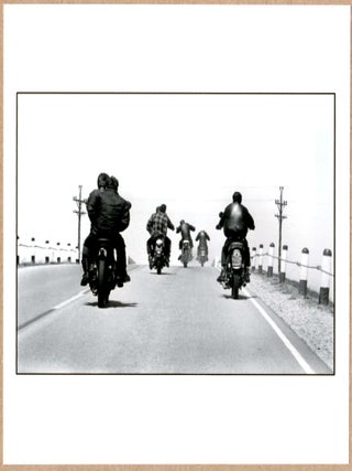 Item #3495 SIGNED - DANNY LYON - COVER IMAGE FOR BIKERIDERS ROUTE 12, WISCONSIN, 1963 6"x6"...