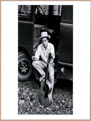Item #3544 SIGNED - ELLIOTT LANDY - BOB DYLAN SITTING ON HIS EQUIPMENT TRUCK, WOODSTOCK, NEW YORK...