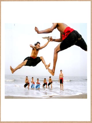 Item #3648 SIGNED - RAGHU RAI - KALARI PRACTICE, KERALA, INDIA. LTD 6" x 6" MAGNUM PRINT. Raghu Rai