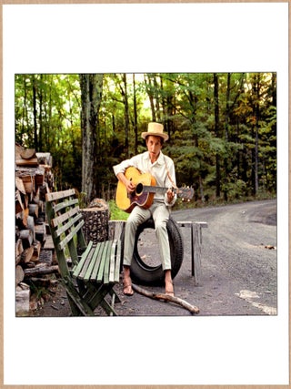 Item #3690 SIGNED - ELLIOTT LANDY - BOB DYLAN AT HIS HOME, BYRDCLIFFE, WOODSTOCK, NEW YORK 1968...
