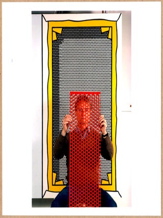 Item #3693 SIGNED - THOMAS HOEPKER - ROY LICHTENSTEIN NY STUDIO 1982 6" x 6" MAGNUM PRINT. Thomas...