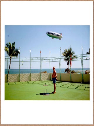 Item #3793 SIGNED - JOEL MEYEROWITZ - MAN AND BLIMP FLORIDA, 1968 LTD 6" x 6" MAGNUM PRINT. Joel...