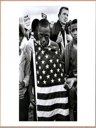 Item #4006 SIGNED BRUCE DAVIDSON AMERICAN FLAG, CIVIL RIGHTS MARCH FROM SELMA TO MONTGOMERY...