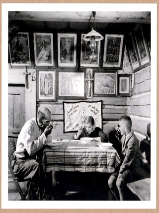 Item #4109 SIGNED - RENE BURRI - FAMILY AT THE TABLE - LTD 6" x 6" RARE 2014 MAGNUM ARCHIVAL...