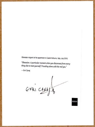 SIGNED - ENRI CANAJ - CASTEL VOLTURNO, ITALY 2018 6" x 6" MAGNUM/APERTURE PRINT