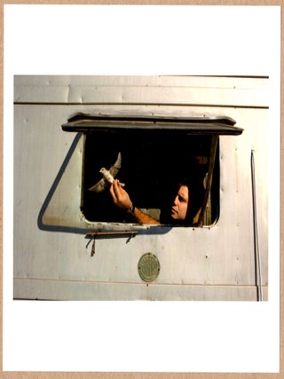 Item #4314 SIGNED - CAROLYN DRAKE - CAGAN RELEASING BIRDS, ARMENIA 6" x 6" MAGNUM PRINT. Carolyn...