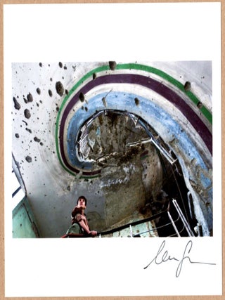 Item #4318 SIGNED - MOISES SAMAN - KABUL CINEMA, AFGHANISTAN, 1990's LTD 6" x 6" MAGNUM PRINT....