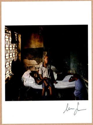 Item #4320 SIGNED - MOISES SAMAN - BEDROOM, HAITI, 2005 LTD 6" x 6" MAGNUM PRINT. Moises Saman