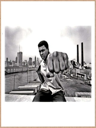 Item #4419 SIGNED - THOMAS HOEPKER MUHAMMAD ALI, STING LIKE A BEE. CHICAGO SKYLINE, 1966 - RARE...