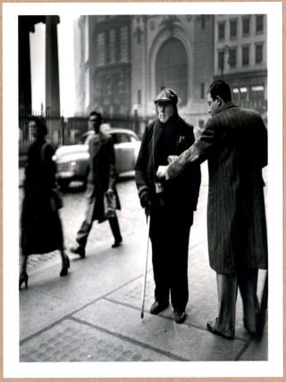Item #4427 SIGNED - ELLIOTT ERWITT - BLIND MAN, NEW YORK CITY - RARE 2014 LTD 6" x 6" MAGNUM...