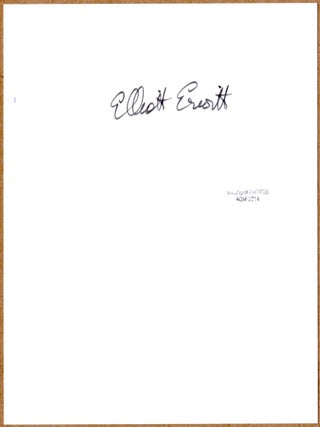 SIGNED - ELLIOTT ERWITT - BLIND MAN, NEW YORK CITY - RARE 2014 LTD 6" x 6" MAGNUM ARCHIVAL PRINT