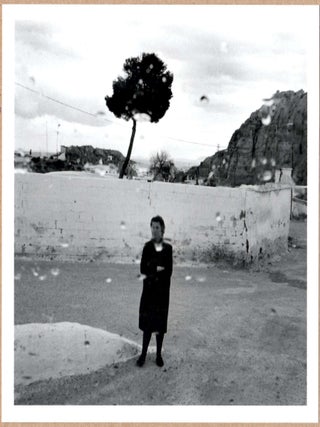 Item #4438 SIGNED - NIKOS ECONOMOPOULOS - WOMAN IN THE RAIN - LTD 6" x 6" MAGNUM PRINT. Nikos...