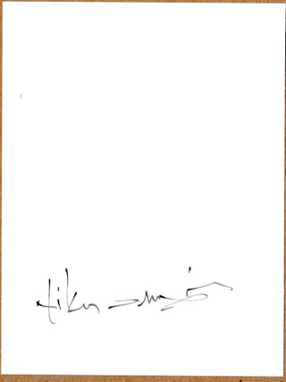 SIGNED - NIKOS ECONOMOPOULOS - WOMAN IN THE RAIN - LTD 6" x 6" MAGNUM PRINT