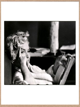 Item #4998 STAMP SIGNED - ELLIOTT ERWITT - MARILYN MONROE, NEW YORK CITY, 1956 - 6" x 6" MAGNUM...