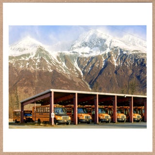 Item #5001 SIGNED - MARK POWER - SCHOOL BUS DEPOT, ALASKA, 2022 - LTD 6" x 6" MAGNUM ARCHIVAL...