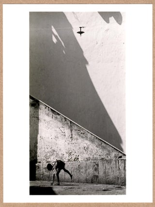 Item #5007 SIGNED - THOMAS HOEPKER - BOY PLAYING, NAPLES, ITALY, 1956 - LTD 6" x 6" MAGNUM...