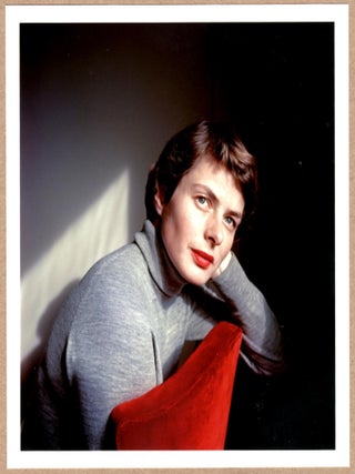 Item #5009 ESTATE STAMPED - DAVID SEYMOUR - INGRID BERGMAN, ITALY, 1953 - 6"x 6" MAGNUM PRINT....