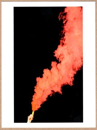Item #5029 SIGNED - RAFAL MILACH - ABORTION BAN PROTEST FLARE - WARSAW POLAND, 2020 - LTD 6" x 6"...