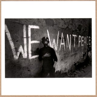 Item #5035 SIGNED - HANS-JORG ANDERS - WE WANT PEACE, LONDONDERRY, IRELAND, 1969 - LTD 6" x 6"...